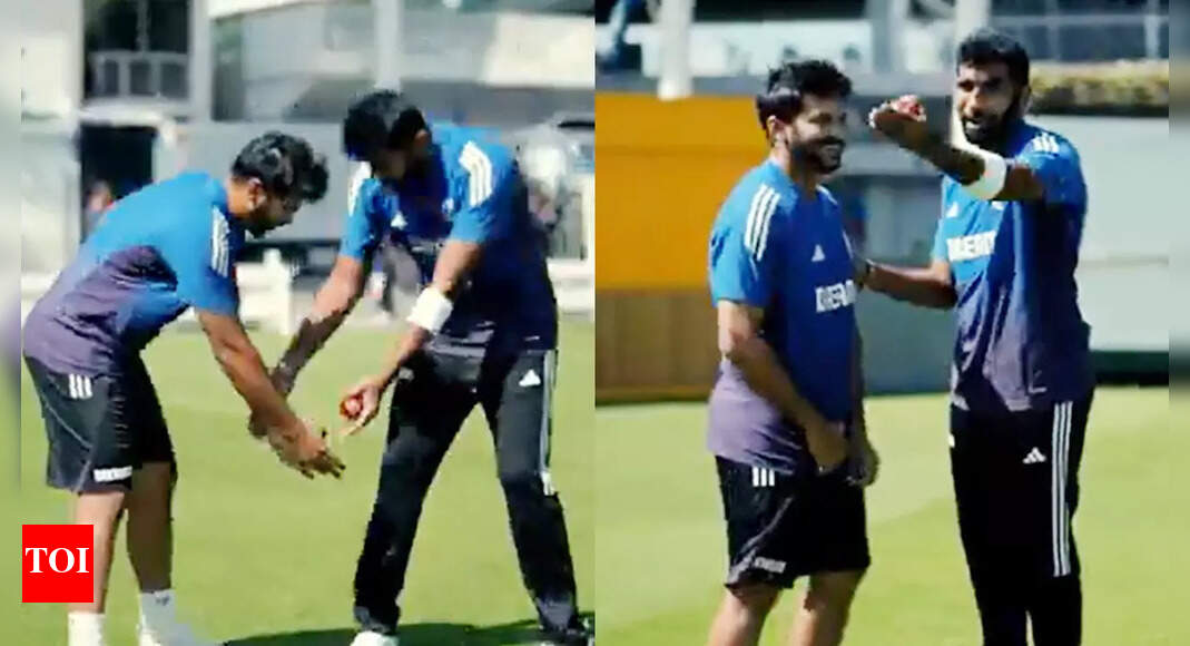 Shardul Thakur touches Jasprit Bumrah’s feet ahead of Lord’s Test, says ‘inke pair padne padte hai’ – WATCH | Cricket News – Times of India