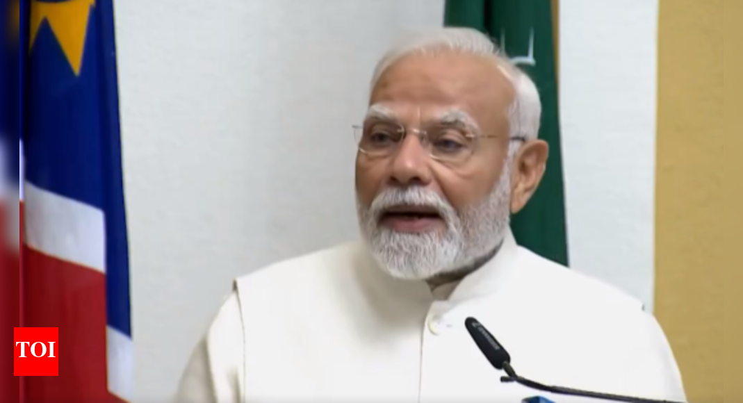 'Modi, Modi' chants in Namibian parliament: PM receives standing ovation after his address