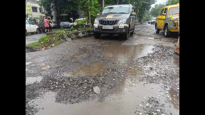 Storm water drains off, exposes Salt Lake craters Kolkata News