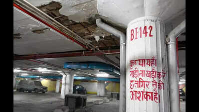 Palika Place underground parking suffers neglect, deteriorating rapidly