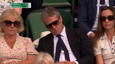Wimbledon 2025: Hugh Grant goes viral for sleeping in the Royal Box behind Queen Camilla; Fans call him ‘tired tennis fan’