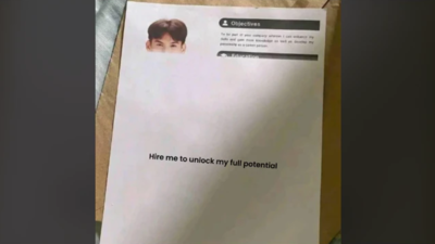 ‘Hire me to unlock full potential’: Half-printed resume goes viral for bold twist; Reddit users debate - clever stunt or printer fail?
