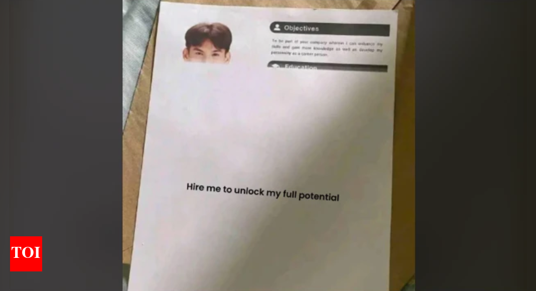 ‘Hire me to unlock full potential’: Half-printed resume goes viral for bold twist