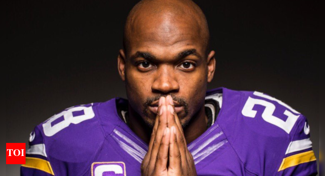 NFL legend Adrian Peterson signs Celebrity Boxing deal to fight poker rival in surprise ring battle | NFL News - Times of India