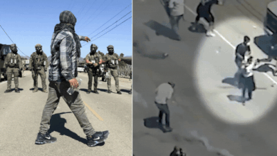 'They started firing': Protesters, feds clash during raid at Southern California farm - watch