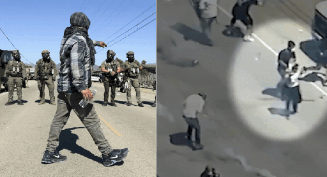 'They started firing': Protesters, feds clash during raid at Southern California farm - watch
