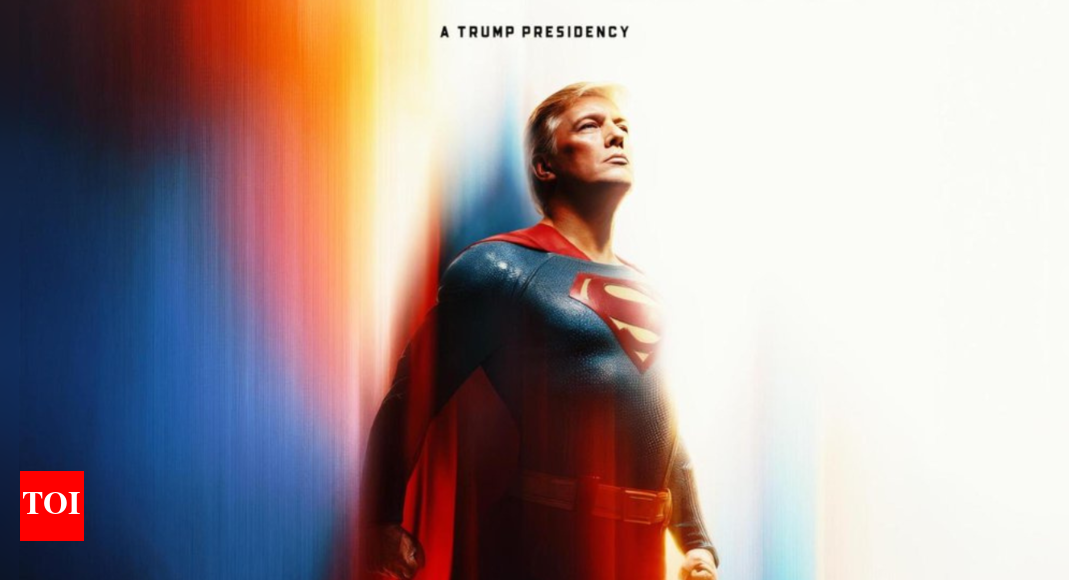 Cape? Check. Muscles? Photoshop: White House posts picture of ‘Superman Trump’; Republicans react