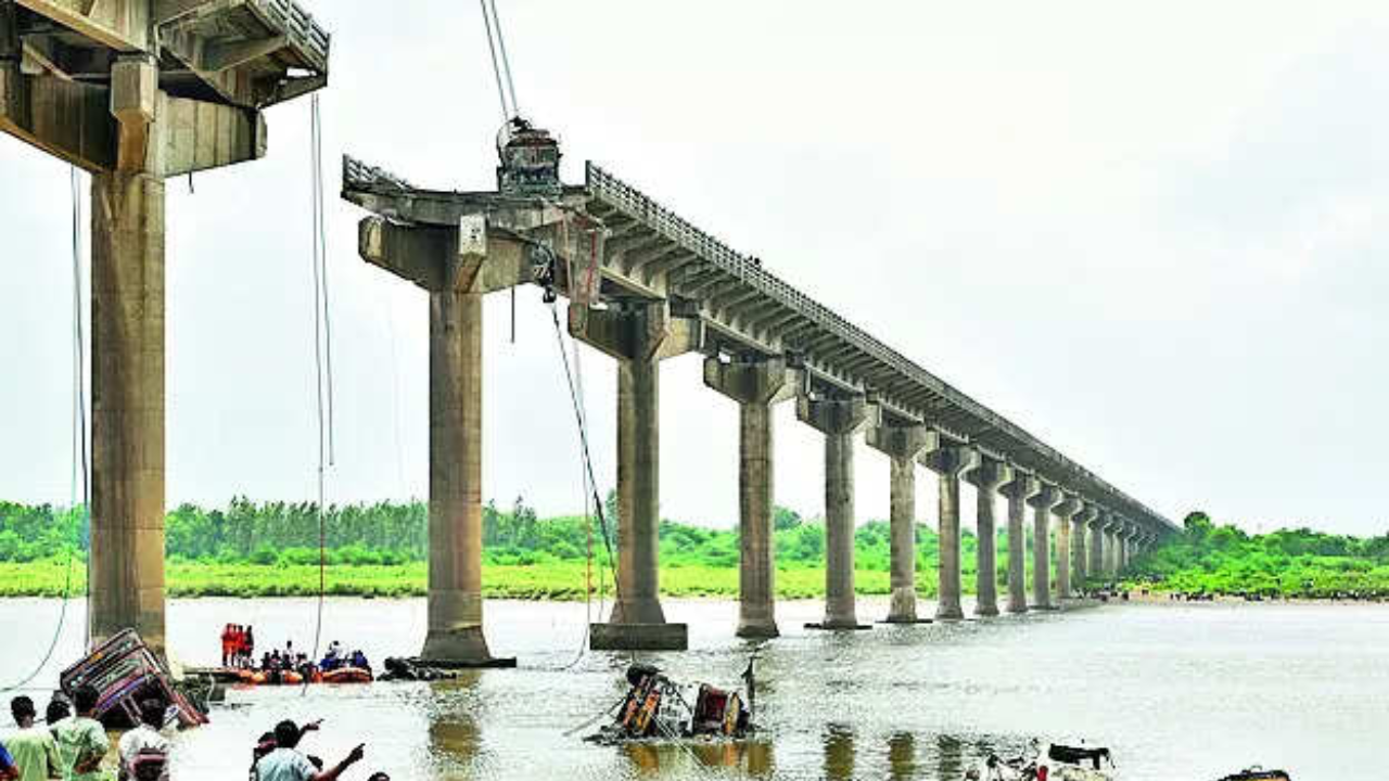 Vadodara Bridge Collapse: Trucks buried in 10 feet slush; more