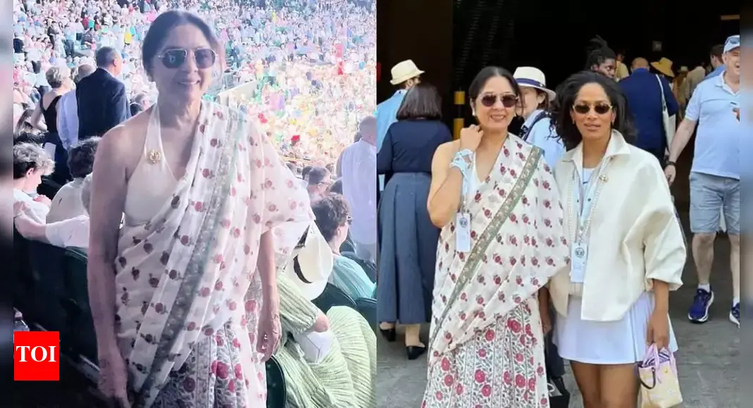 Neena Gupta wore a saree to Wimbledon 2025
