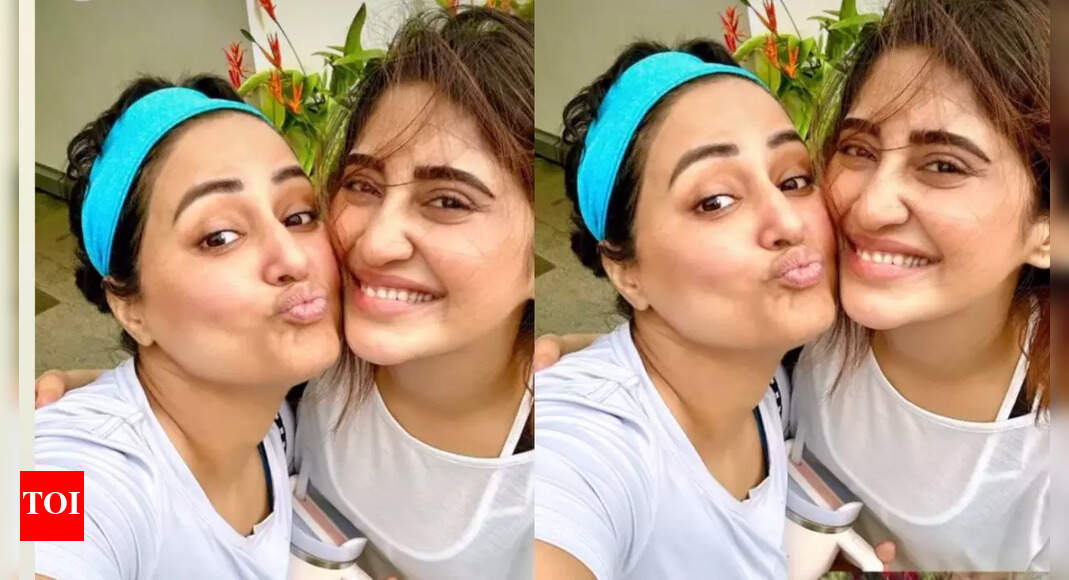 Shivangi Joshi gives a special surprise to actress Hina Khan amid her stage three breast cancer diagnosis