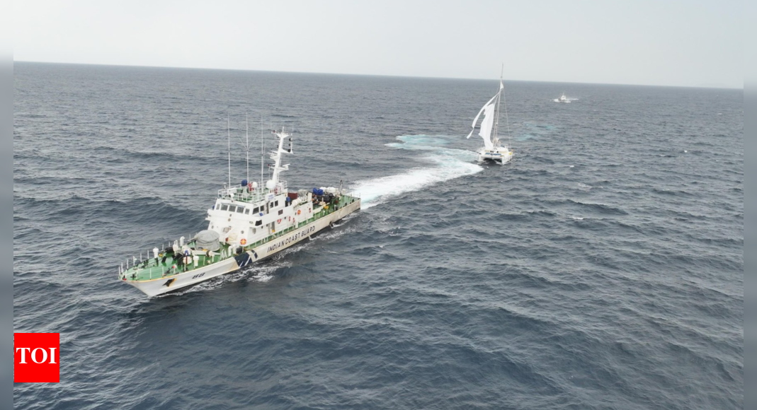 'Rough sea conditions': Indian Coast Guard rescues two US citizens; vessel stranded near Nicobar Islands