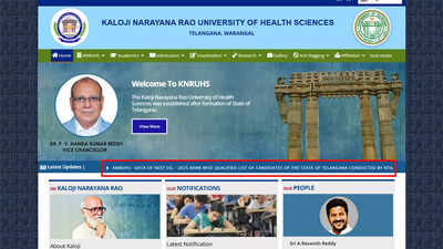 NEET UG 2025: KNRUHS Telangana candidates' rank-wise list released; over 43,000 candidates qualify