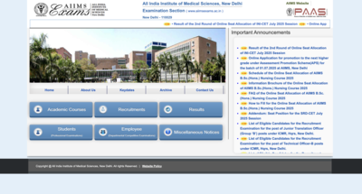 AIIMS INI CET 2025: Round 2 seat allocation results released for July session at aiimsexams.ac.in; Check details here