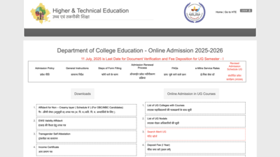 DCE Rajasthan UG Admissions 2025: Round 1 document verification ends today, merit list releasing on this date