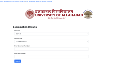 Allahabad University UG Result 2025: B.A. II year result released at allduniv.ac.in; Direct link to download scorecards here