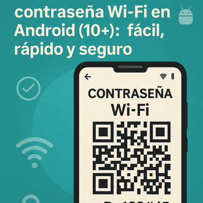 ¿Olvidaste tu clave Wi‑Fi? Aprende a verla y compartirla en segundos desde tu Android (10 o superior)