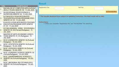  Maharshi Dayanand University declares BCA, B.Ed., B.Com. and PG results for July session; check direct link here