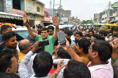 Video: UP minister's 'Jai Shri Ram' reply to locals sharing electricity woes; he later clarifies
