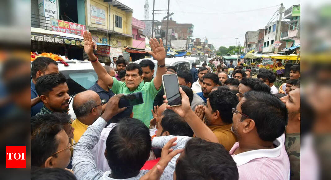 Video: UP minister's 'Jai Shri Ram' reply to locals sharing electricity woes; he later clarifies