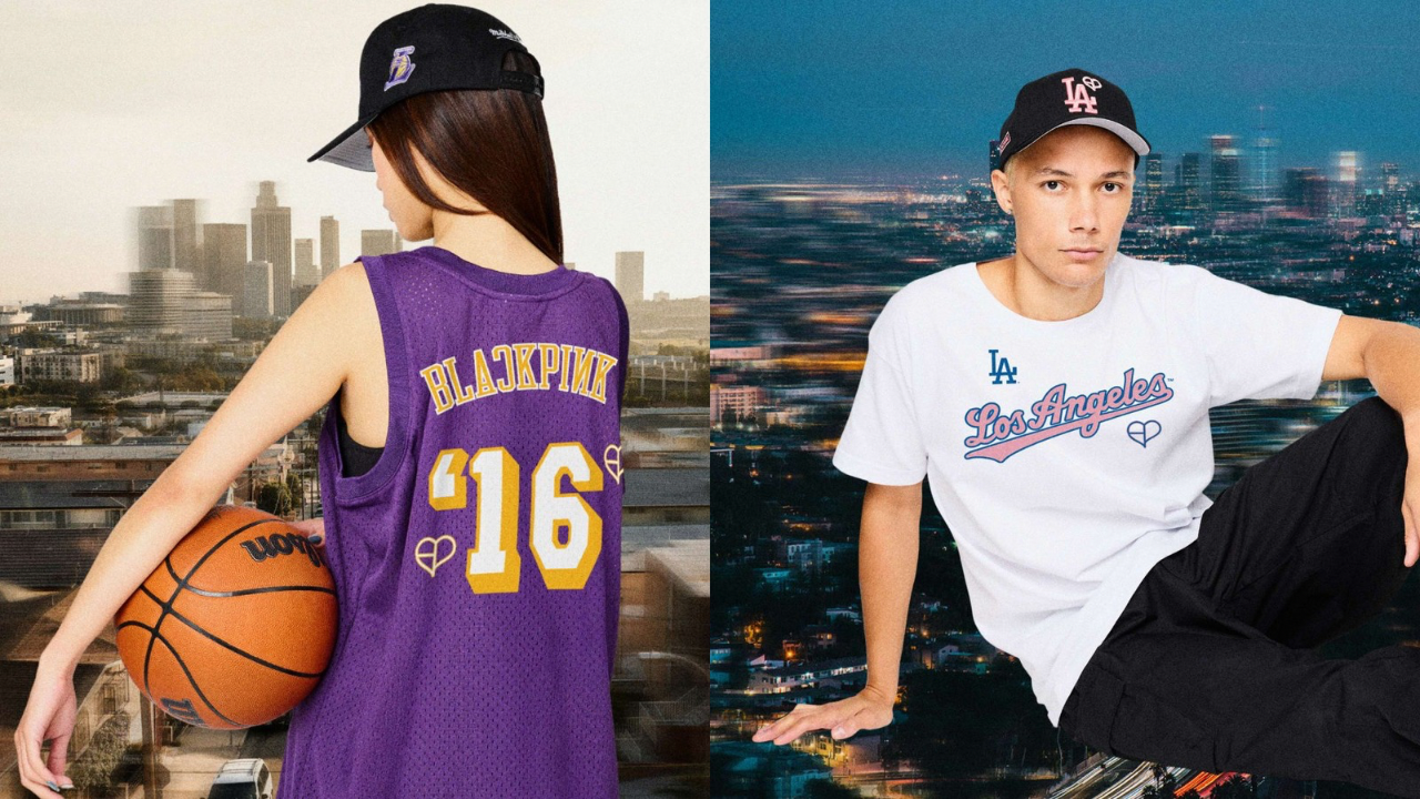mami 新品未使用 BLACKPINK × MLB LA Dodgers Unisex Black Los Angeles Dodgers BLACKPINK x MLB T-Shirt