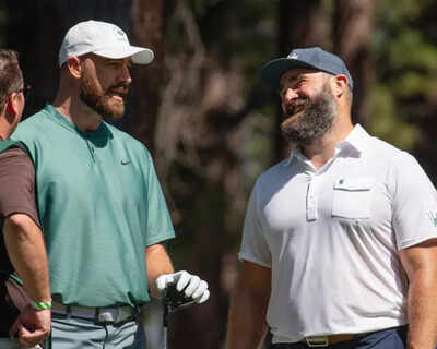 The Kelce brothers spark viral moment with savage intro and unfiltered laughter at celebrity golf tournament