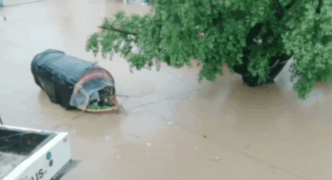Mandakini River Overflows in Madhya Pradesh Due to Heavy Rainfall
