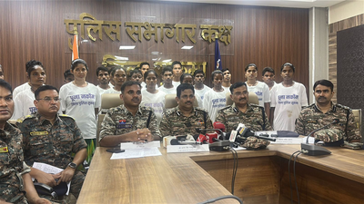  23 Maoists, senior commanders from PLGA battalion carrying bounty of Rs 1.18 crore surrender in Bastar