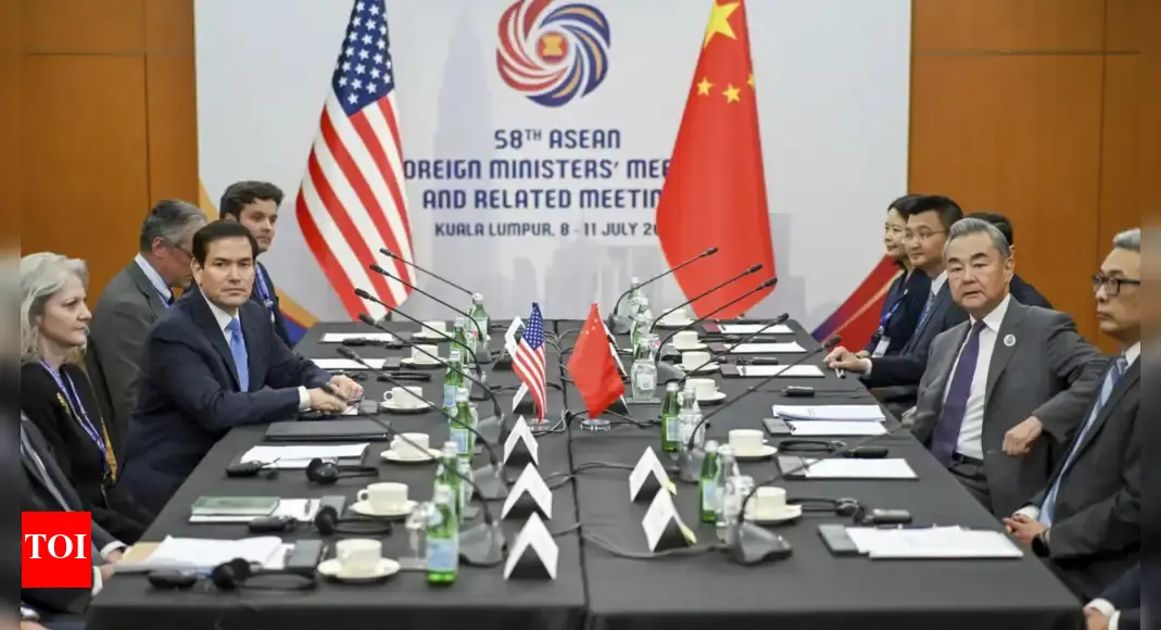 US-China talks: State Secretary Marco Rubio meets Chinese foreign minister Wang Yi; discusses 'areas of potential cooperation,' amid trade war