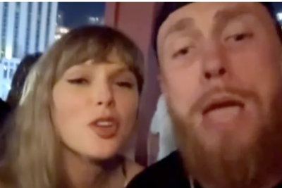 Taylor Swift’s surprise ‘Love Story’ duet with George Kittle had him losing it: “An absolute riot”