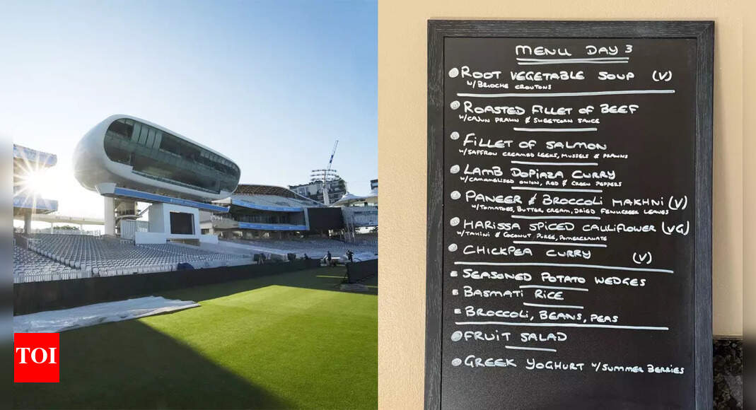 From lamb railway curry to butternut squash soup - What's on the players' menu at Lord's