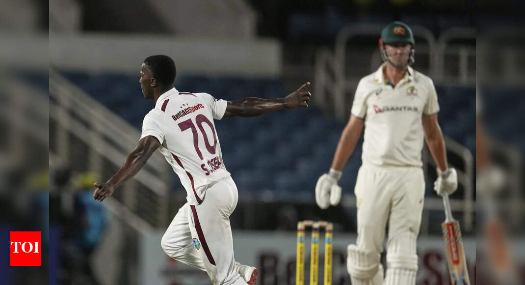 WI dominate Day 1, Shamar Joseph rattles Aus at Sabina Park