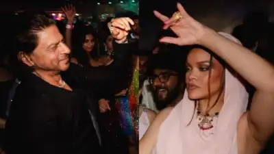 Rihanna and Shah Rukh Khan’s playful dance on ‘Chaiyya Chaiyya’ wins the internet once again: WATCH
