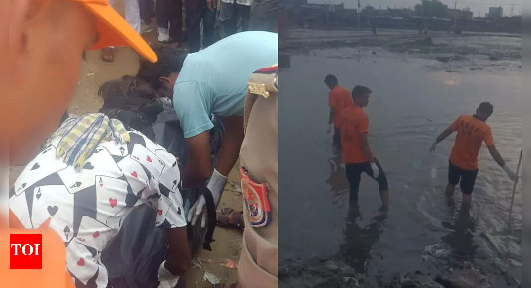 Lucknow shocker: Man swept into open drain; body found after 27 hours, Rs 5L aid for family | Lucknow News - Times of India