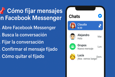 Cómo fijar mensajes en Facebook Messenger