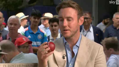  'I'd play rugby with that' – Stuart Broad ridicules Dukes ball as shape controversy erupts at Lord's