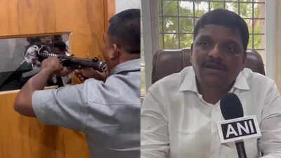 'Tried to kill me': Mob attacks Telangana ex-Cong MLC's office, gunman fires in air; lawmaker blames Kavitha's Telangana Jagruthi - watch video