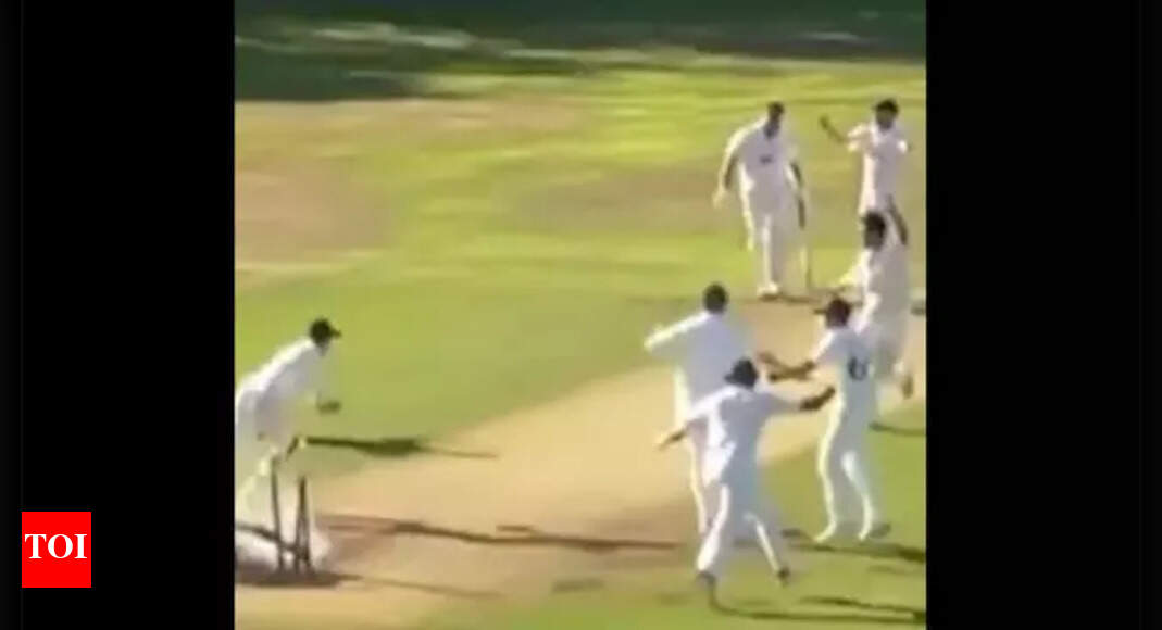 Watch: Five wickets in final over! Epic club match ends in dramatic tie in England | Cricket News – Times of India