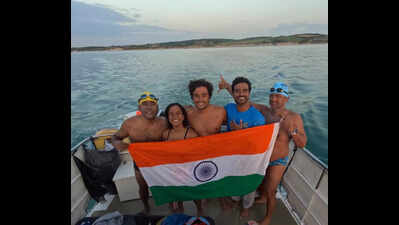 Goa swimmer, part of relay team, crosses English channel