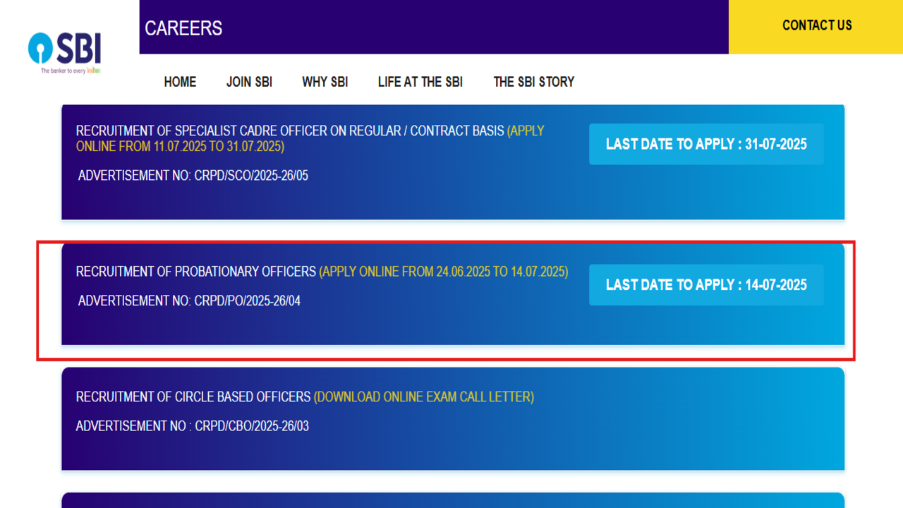 SBI PO 2025 application window closing today: Check steps to apply and  other details here - Times of India