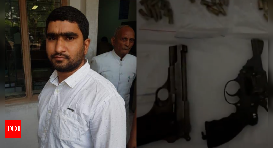UP encounter: Mukhtar Ansari gang shooter Shahrukh Pathan gunned down; 3 pistols, 60 cartridges, car seized | Lucknow News - Times of India