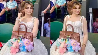 Urvashi Rautela posts about ‘meeting Kate Middleton’ at Wimbledon; Netizens laugh over her 4 Labubus on Birkin bag