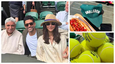 Wimbledon 2025: Farhan Akhtar, Shibani Dandekar, and Javed Akhtar join the excitement - Pics and videos inside