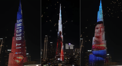 Look up! Superman lights up Dubai’s Burj Khalifa in a first-of-its-kind spectacle