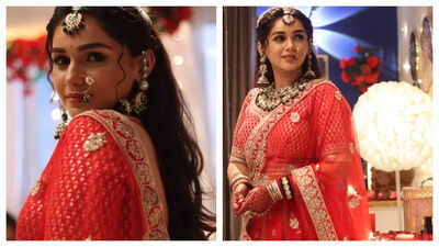 Rachana Mistry dresses up as a bride for the upcoming sequence in Jagriti-Ek Nayi Subah; says 'The red lehenga made me feel like a real dulhan'