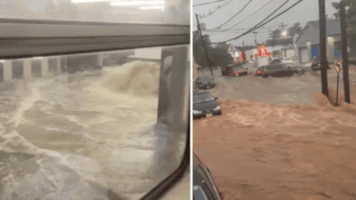  Subway lines submerged as heavy rain batters New York City; flash flood warnings issued