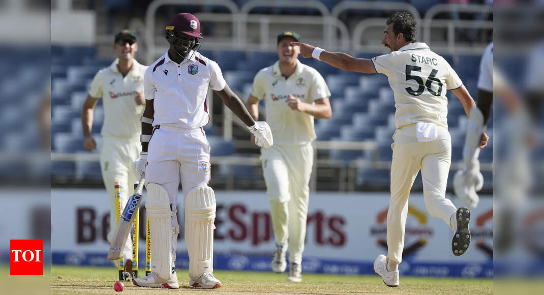 27 all out, quickest fifer and more: Complete list of records from WI vs AUS Test