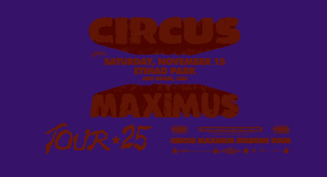 UAE: Travis Scott is coming to Abu Dhabi with record-breaking Circus Maximus Tour this November