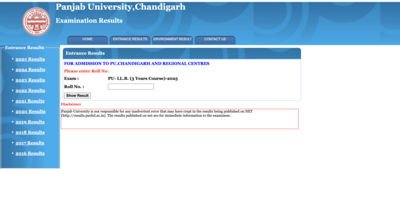 PU LLB result 2025 out on results.puexam.in: Direct link to download scorecards here