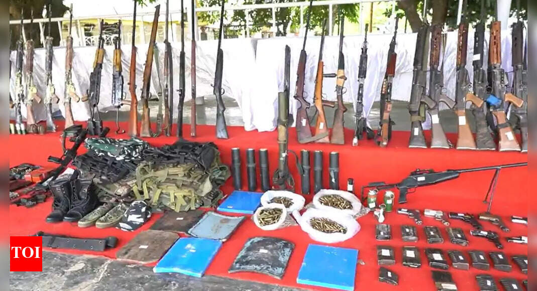 Manipur: Police seize 86 weapons, 974 ammunition; anti-riot guns, IEDs also recovered
