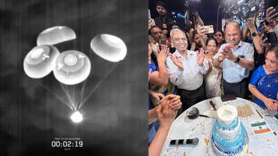 Shubhagaman! Dragon capsule splashdown brings tears of joy to Shubhanshu Shukla’s kin; nation rejoices